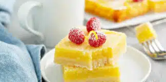 Dessert carrés au citron
