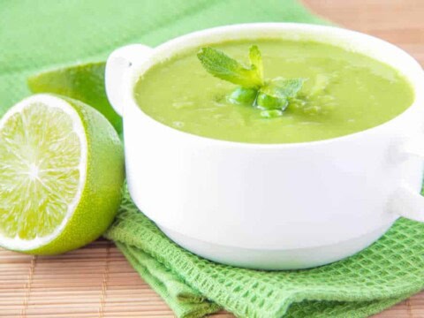 Velouté de petits pois au thermomix