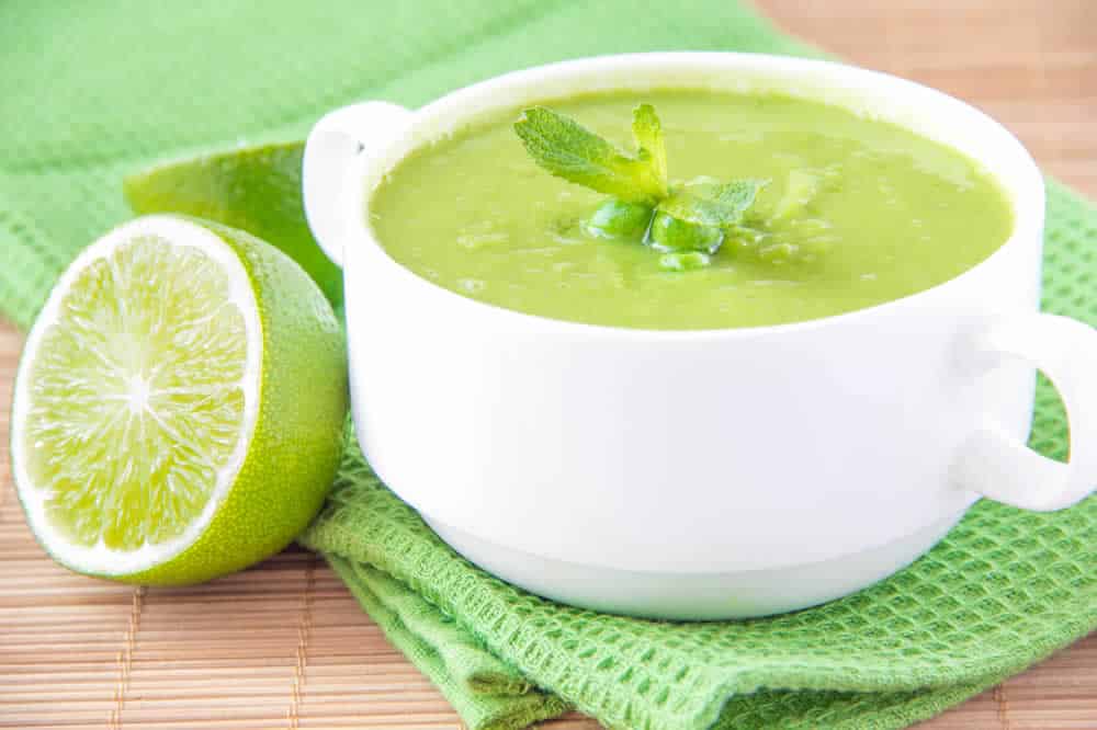 Velouté de petits pois au thermomix