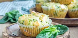 Muffins aux épinards et fromage feta