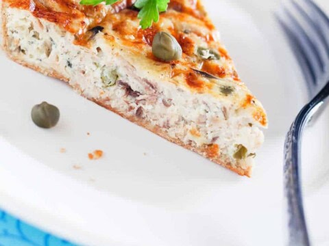 Quiche au thon et câpres facile et gourmande