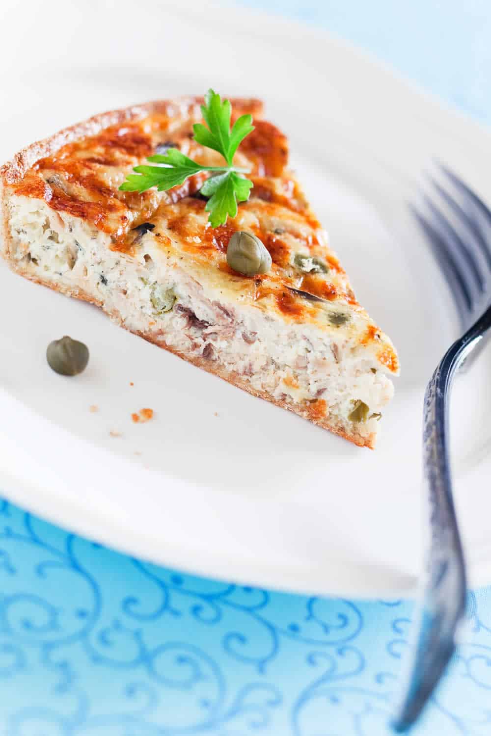 Quiche au thon et câpres facile et gourmande