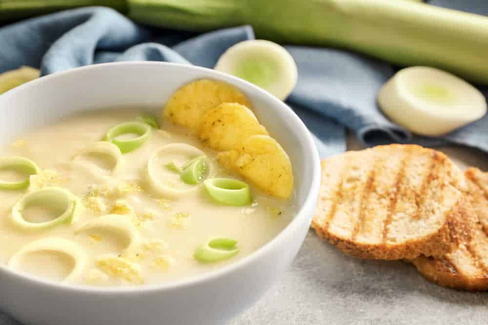 Soupe réconfortante aux poireaux