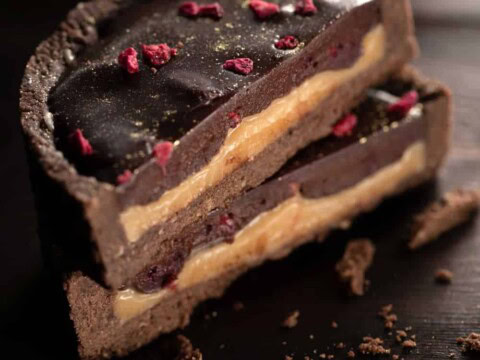 Tartelettes chocolat et caramel au beurre salé sans cuisson