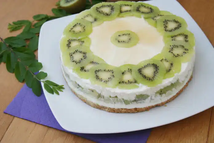 Cheesecakes aux kiwis sans cuisson