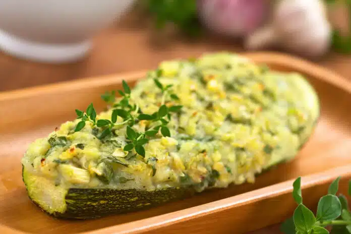 Courgettes farcies à la purée des pommes de terre