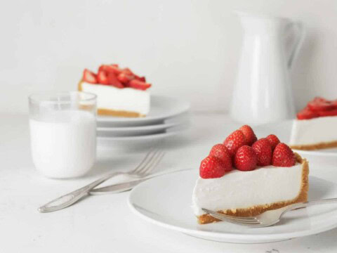 Dessert à la fraise sans cuisson