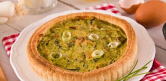 La délicieuse tarte aux poireaux