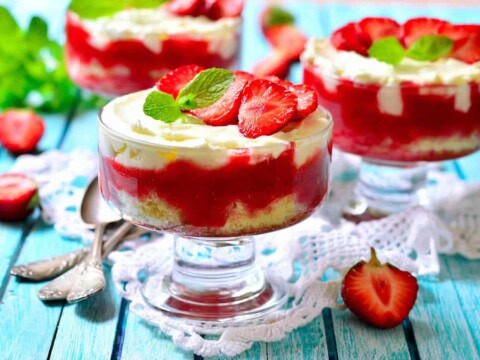 Tiramisu fraise et mascarpone