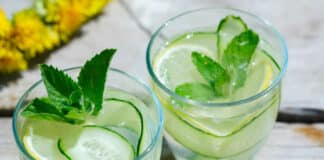 Boisson désaltérante lors de la canicule