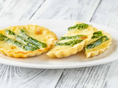 Mini tarte aux asperges
