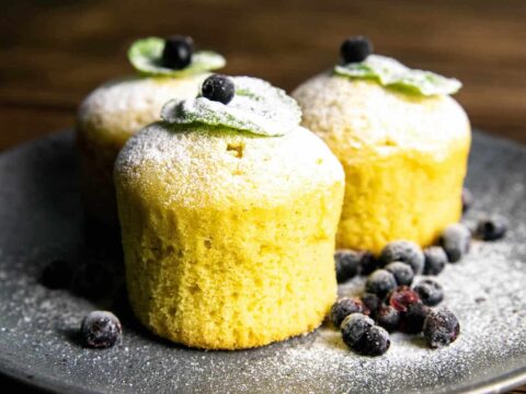 Muffins au citron et à la menthe