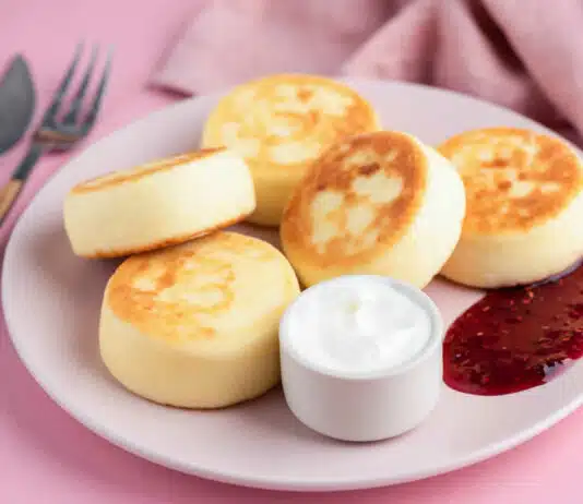 Pancakes au yaourt et vanille