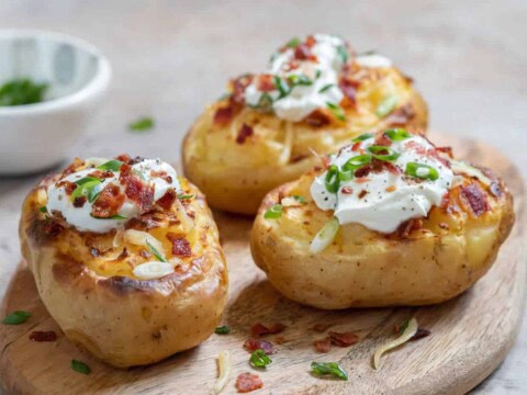 Pommes de terre farcies aux lardons