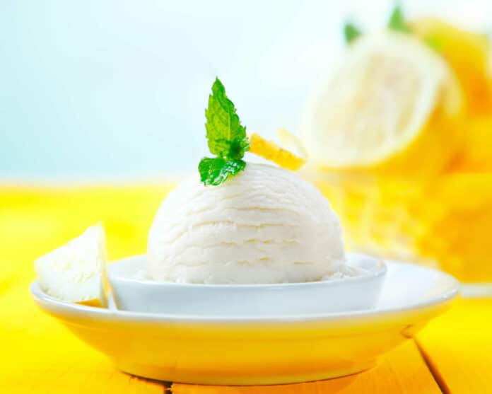 Recette de crème glacée au citron