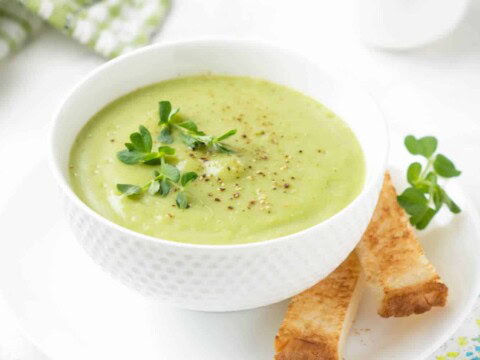 Soupe de courgettes au fromage Kiri