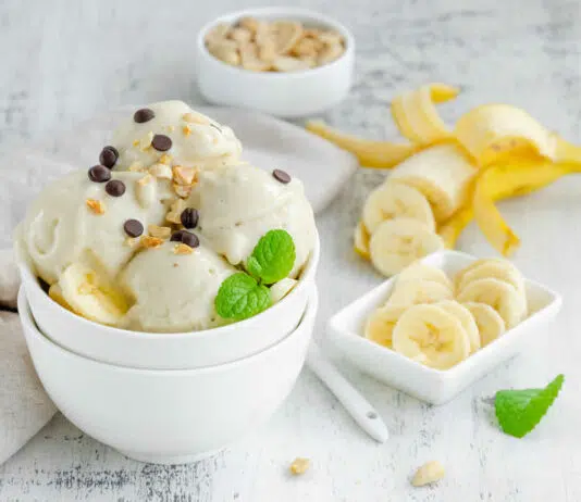 Glace à la banane sans sorbetière