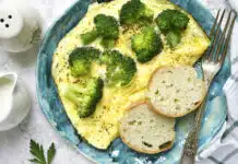 Omelette au brocoli