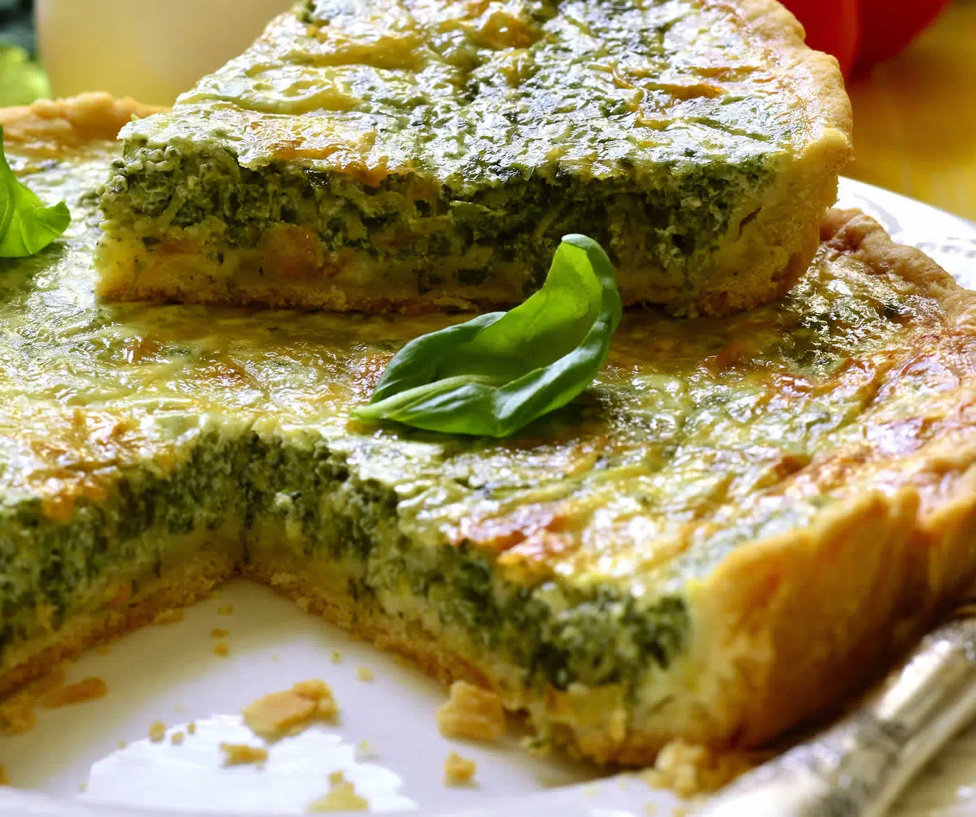 Quiche aux brocolis épinards et fromage
