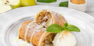 Strudel aux pommes avec pâte feuilletée