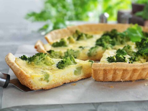 Tarte aux brocolis et moutarde