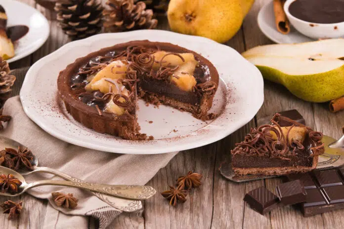 Tarte poires au chocolat