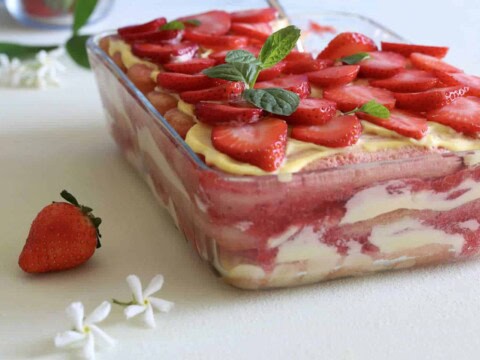 Tiramisu aux fraises ultra gourmand
