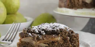 Gâteau aux poires au chocolat