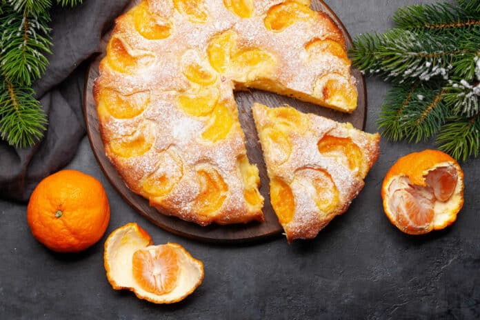 Gâteau dessert aux mandarines