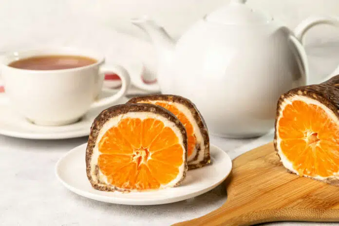 Gâteau roulé à la mandarine
