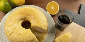 Gâteau semoule orange fait maison