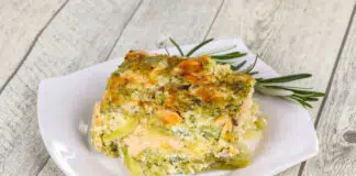 Gratin de brocolis au saumon