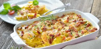 Gratin de pommes de terre parmesan et bacon