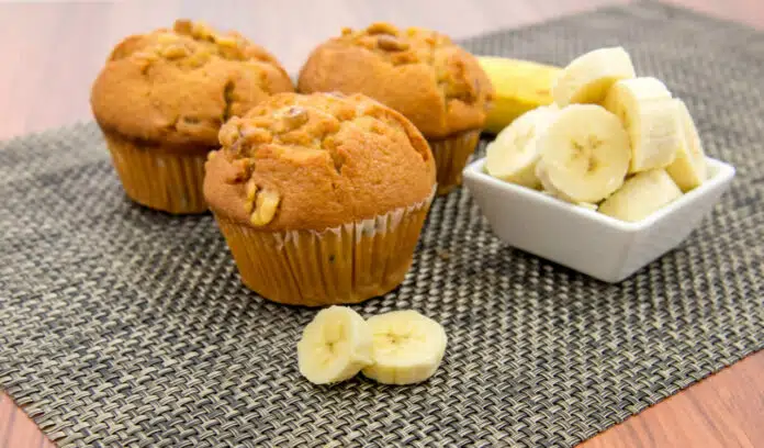 Les muffins à la banane