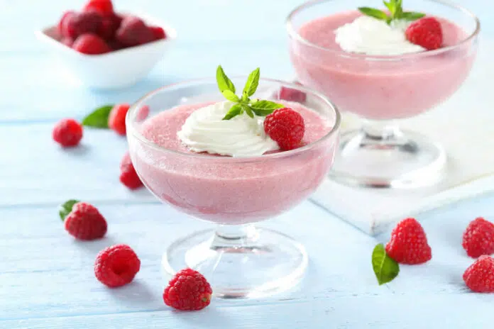 Mousse de framboise douce au thermomix