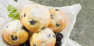 Muffins aux mûres