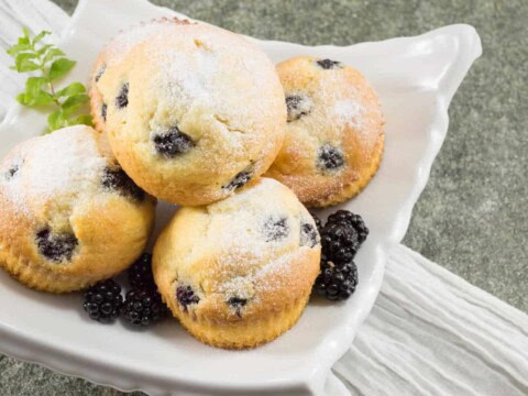 Muffins aux mûres