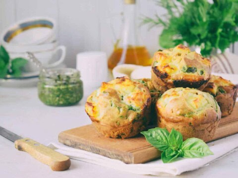 Muffins aux patates douces et épinards