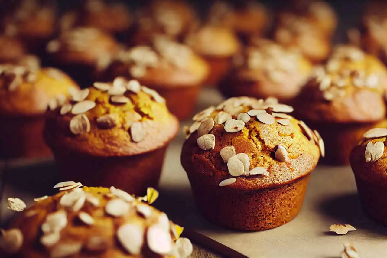 Muffins de potimarron et amandes