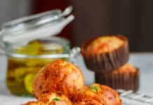 Muffins jambon-fromage et pois