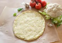 Pâte à pizza à base de chou-fleur