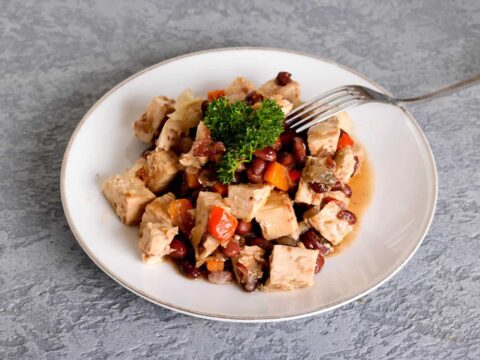 Sauté de dinde aux poivrons au cookeo