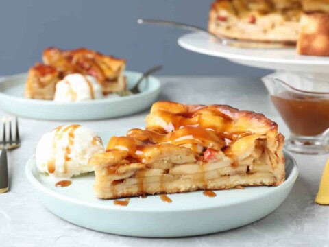 Tarte aux pommes à la sauce caramel