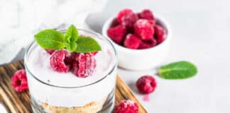Verrine dessert mascarpone aux framboises