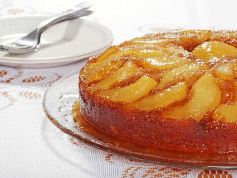 gâteau renversé aux poires
