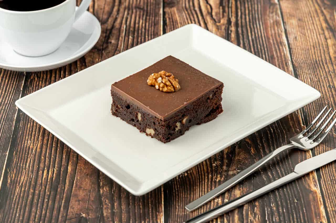 Brownie aux noix et au chocolat noir