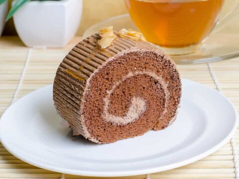 Bûche de Noël au caramel