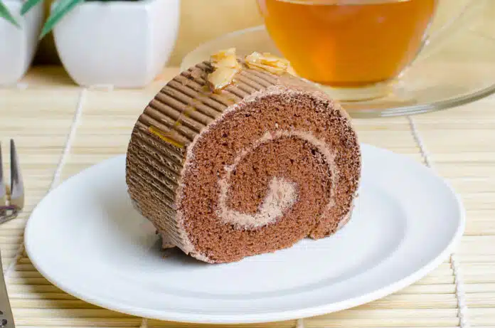 Bûche de Noël au caramel