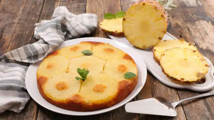 Gâteau ananas fait maison