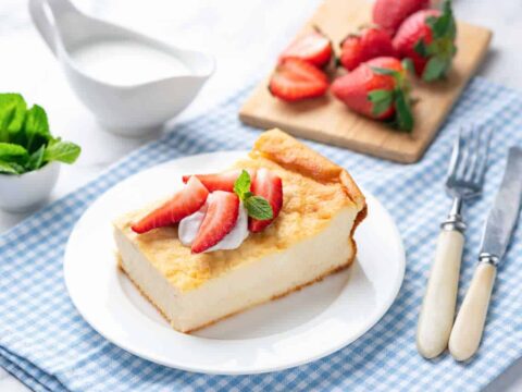 Gâteau au fromage blanc et à la semoule